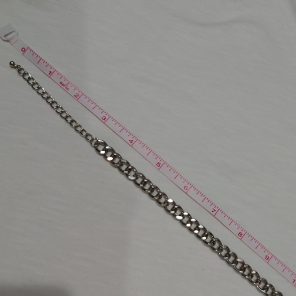 Vintage Silver & Rhinestone Necklace!!! - Picture 5 of 6